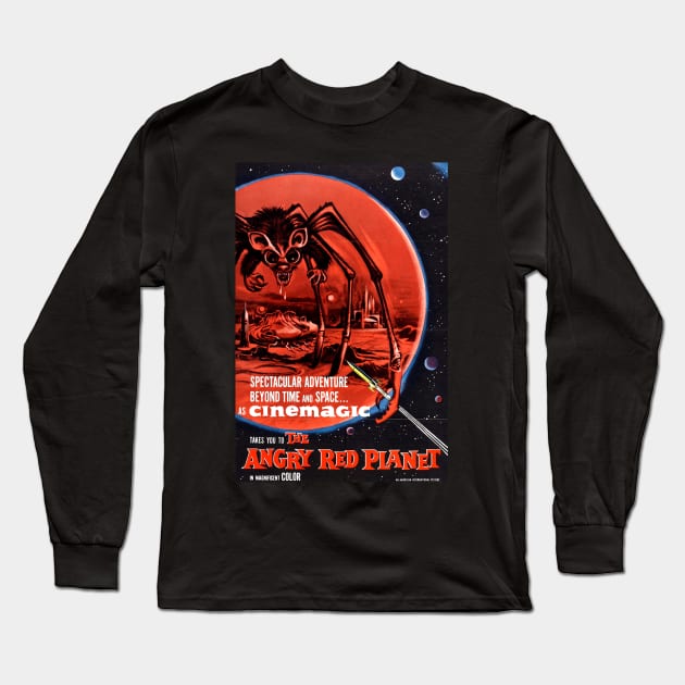 Classic Science Fiction Movie Poster - Angry Red Planet Long Sleeve T-Shirt by Starbase79